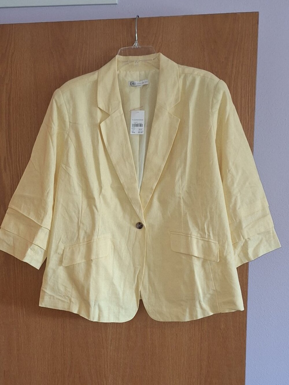 Woman's Spring/Summer Blazer - Yellow